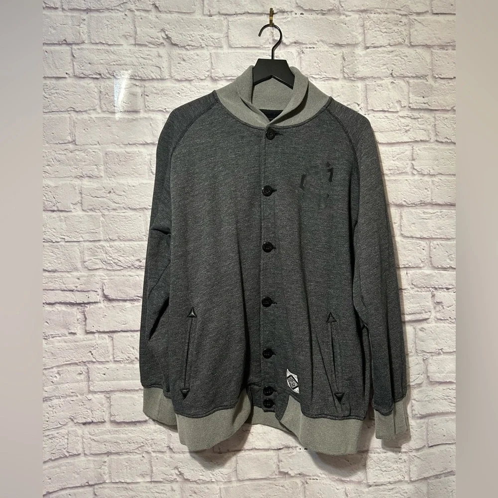 Crooks & Castles varsity style jacket button front Size 2XL